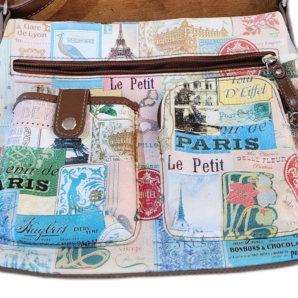 Relic Paris purse handbag crossbody travel eiffel tower